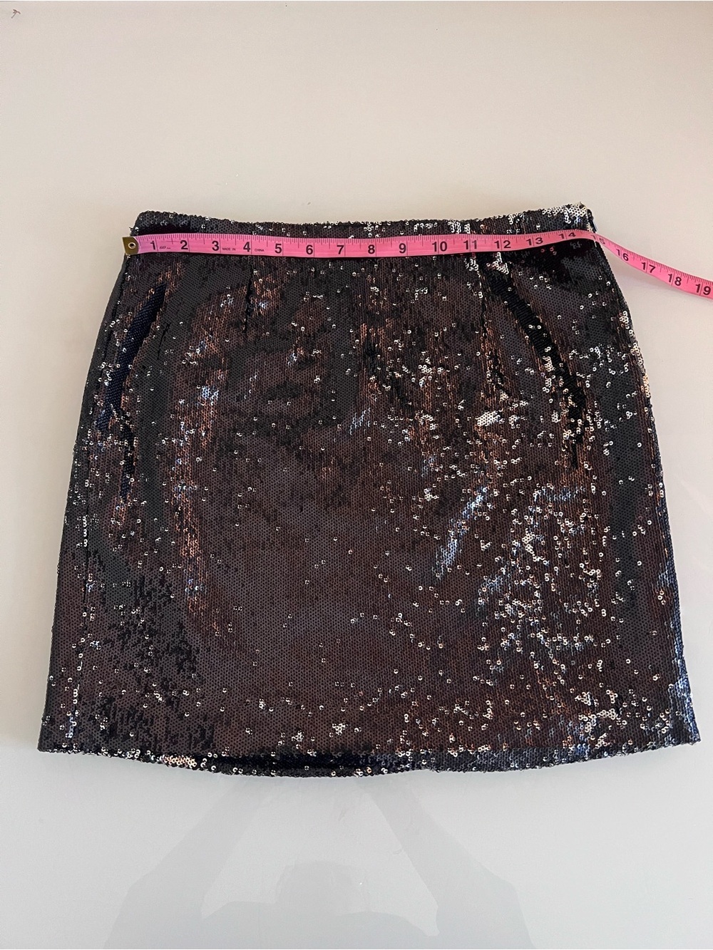 MICHAEL Michael Kors Sequin Mini Skirt Black Glam Party Festival 4 - Picture 9 of 10